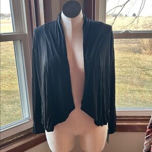 NWT Halara open front black cardigan XS